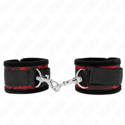 KINK - SCANDAL WRIST CUFFS RED-BLACK