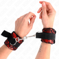 KINK - SCANDAL WRIST CUFFS RED-BLACK