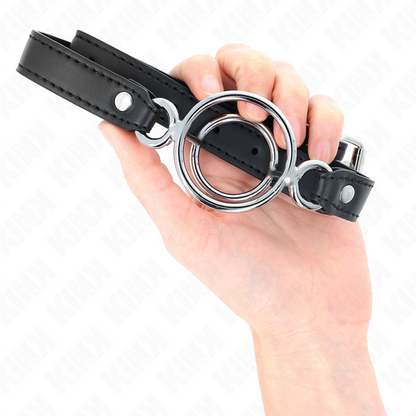 KINK - MULTI O-RING GAG 5 CM BLACK 63 X 2.5 CM