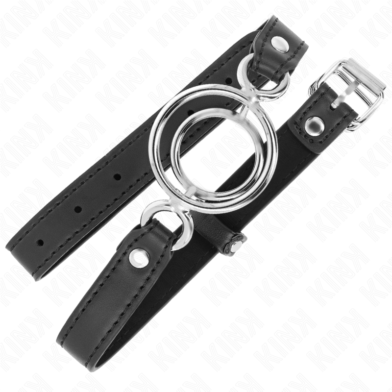 KINK - MULTI O-RING GAG 5 CM BLACK 63 X 2.5 CM