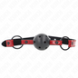 KINK - SHINY FAUX LEATHER BALL 4.5 CM Gag 63.5 X 2 CM ADJUSTABLE 41 X 59 CM
