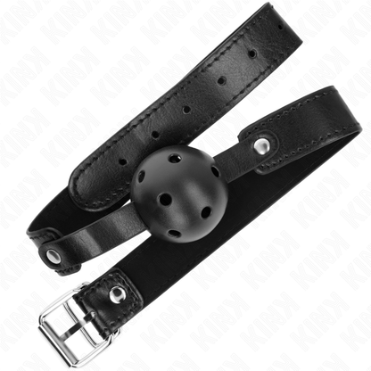 KINK - BLACK BREATHABLE BALL 4.5 CM Gag 65 x 2.5 CM