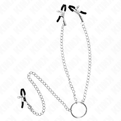 KINK - TRIPLE NIPPLE AND CLITORIS CLAMPS WITH CHAIN MODEL 0