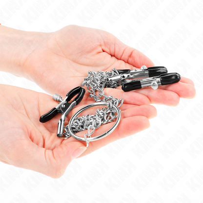 KINK - TRIPLE NIPPLE AND CLITORIS CLAMPS WITH CHAIN MODEL 0