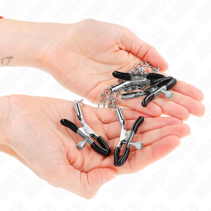 KINK - 4 Nipple and Clitoris Clamps adjustable, silver