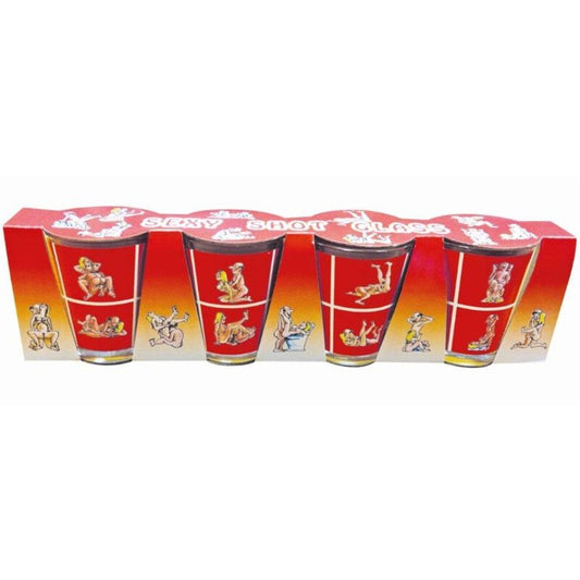 DIABLO PICANTE - 4 KAMASUTRA SHOT GLASSES