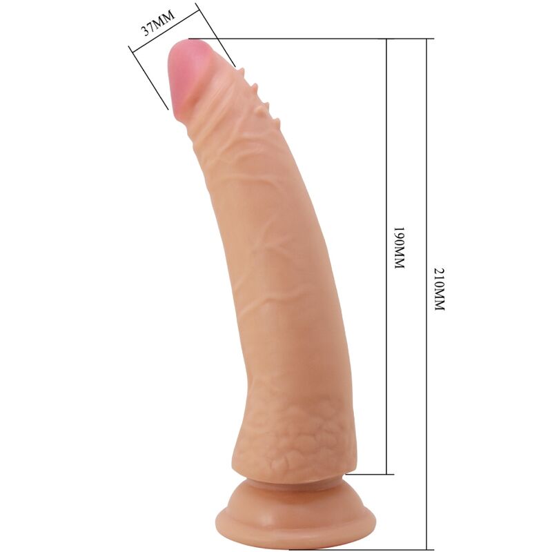 PRETTY LOVE - CABLE SUPER REALISTIC PENIS 21 CM FLESH MODEL 2