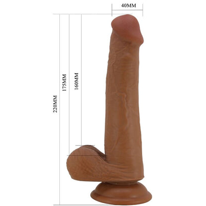 PRETTY LOVE - LARGE REALISTIC DILDO 22 CM BROWN