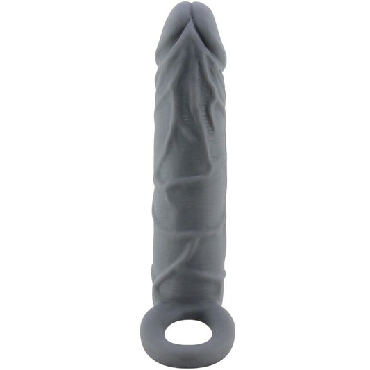 PRETTY LOVE - REALISTIC SKIN PENIS SLEEVE, DARK GREY