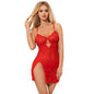 SUBBLIME - 954215 PREMIUM BABYDOLL WITH ADJUSTABLE STRAPS RED L/XL