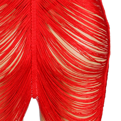 SUBBLIME - 954253 SLIP DRESS + THONG RED L/XL