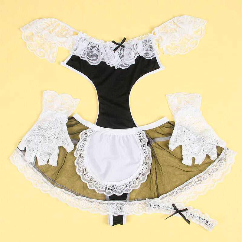 SUBBLIME - 954307 SEXY ZOFENKOSTÜM SCHWARZ/WEISS S/M