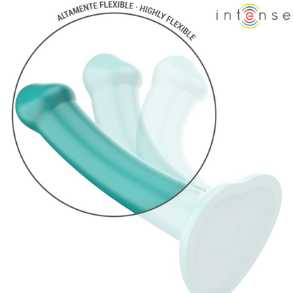 INTENSE - KATIE VIBRATOR MIT SAUGNÄPFEN 10 VIBRATIONEN BLAU FERNBEDIENUNG