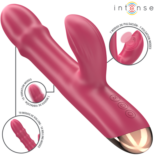 INTENSE - CHLOE MULTIFUNCTIONAL VIBRATOR 3 IN 1 RED