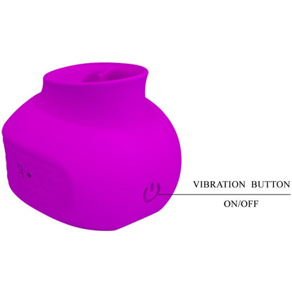 PRETTY LOVE - ESTELLE TONGUE CLITORAL STIMULATOR 12 VIBRATIONS PURPLE