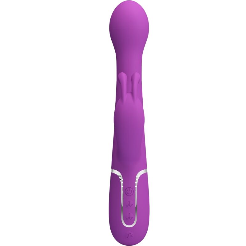 PRETTY LOVE - DEJON 3 IN 1 MULTIFUNCTIONAL RABBIT VIBRATOR PURPLE