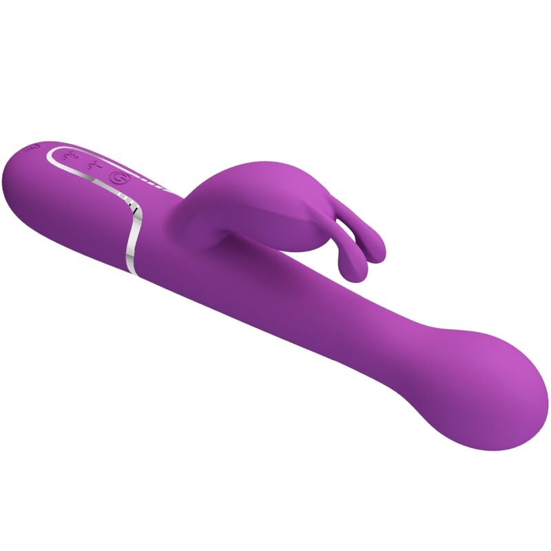 PRETTY LOVE - DEJON 3 IN 1 MULTIFUNCTIONAL RABBIT VIBRATOR PURPLE