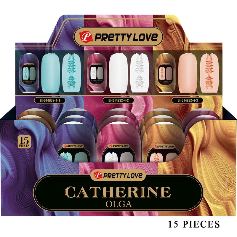 PRETTY LOVE - OLGA PACK 15 ASSORTED MALE MASTURBATORS