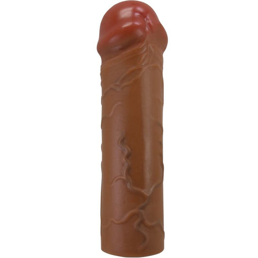 PRETTY LOVE - NILE PENIS SLEEVE WITH 2.5 CM EXTENSION MULATTE