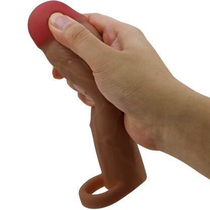 PRETTY LOVE - HANI PENIS SLEEVE WITH 5 CM EXTENSION MULATTE