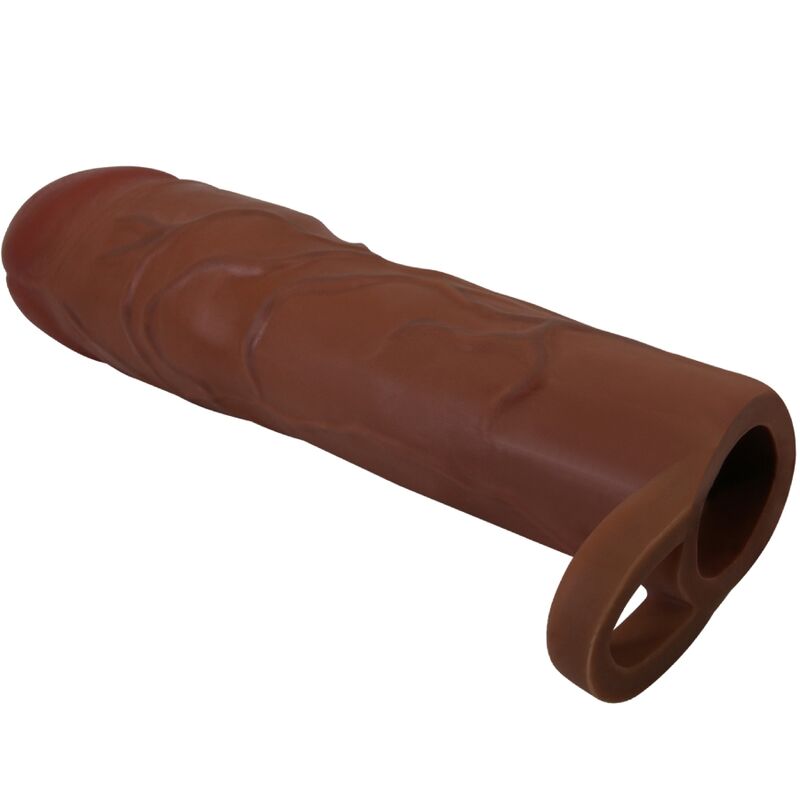PRETTY LOVE - GERD PENIS SLEEVE WITH 7.6 CM EXTENSION MULATTE