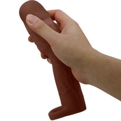 PRETTY LOVE - GERD PENIS SLEEVE WITH 7.6 CM EXTENSION MULATTE