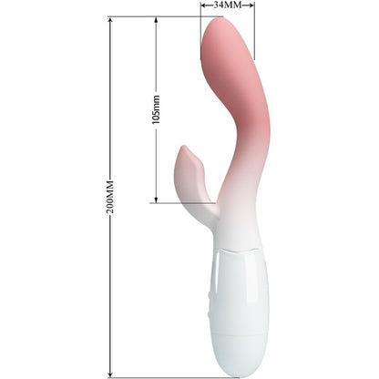 PRETTY LOVE - BRIGHTY G-SPOT VIBRATOR + CLITORAL STIMULATOR 30 VIBRATIONS PINK