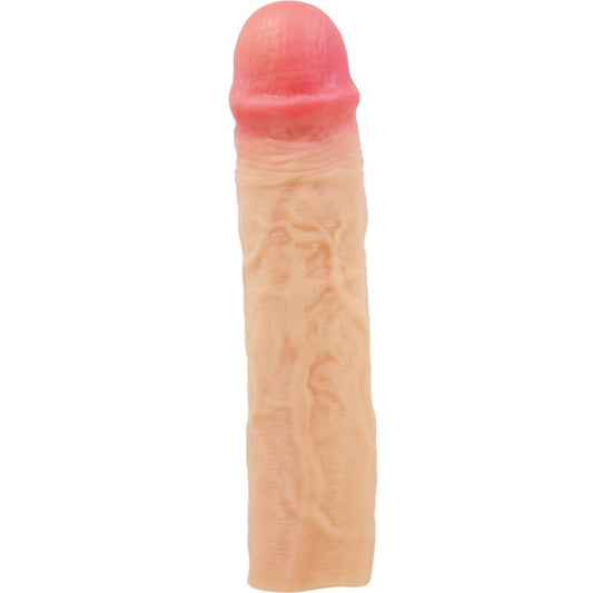 PRETTY LOVE - DEREK COCK SLEEVE WITH 3 INCH EXTENSION FLESH