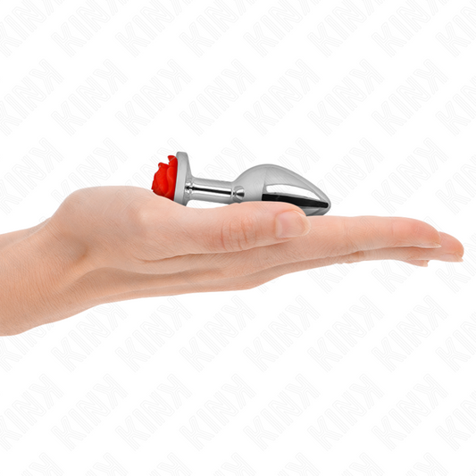 KINK - ANAL PLUG ROSE RED SIZE S