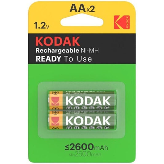 KODAK - HR6 AA 2600 mAh RECHARGEABLE BATTERY BLISTER*2