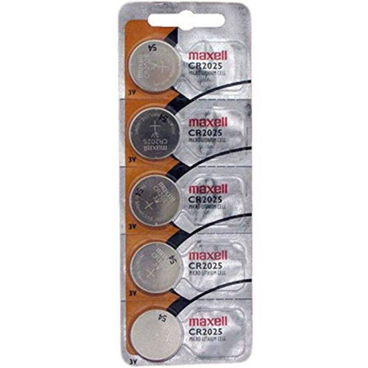 MAXELL - LITHIUM BUTTON CELL CR2025 3V BLISTER*5