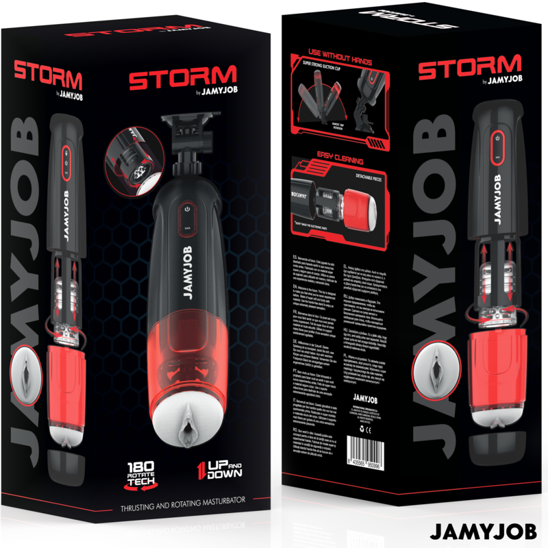 JAMYJOB - STORM AUTOMATISCHER VAGINA-MASTURBATOR 10 ROTATIONS- UND STOSSMODI