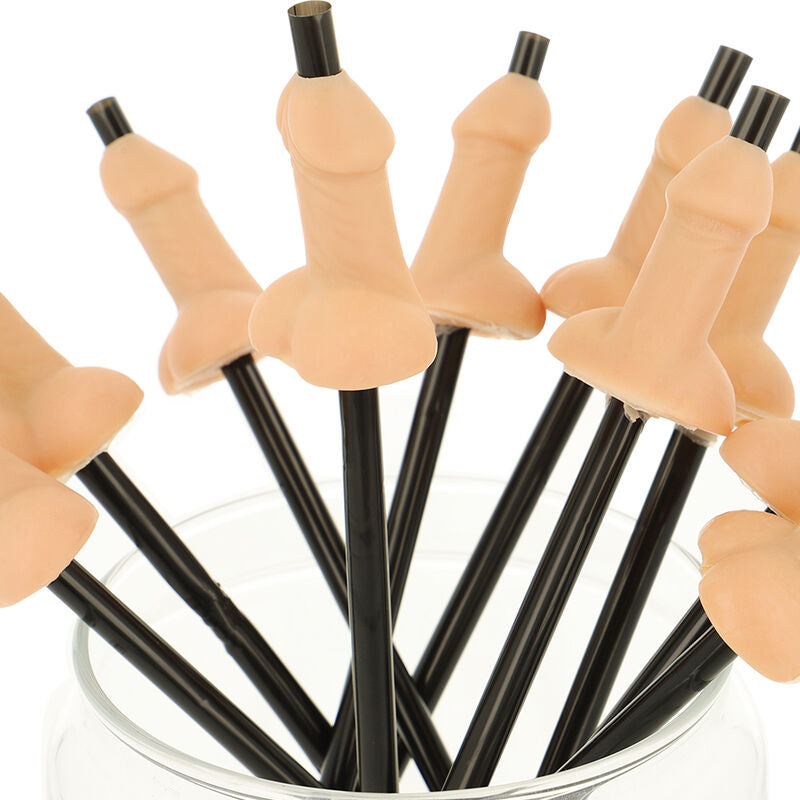 DIABLO PICANTE - POUCH WITH 10 NATURAL PENIS STRAWS