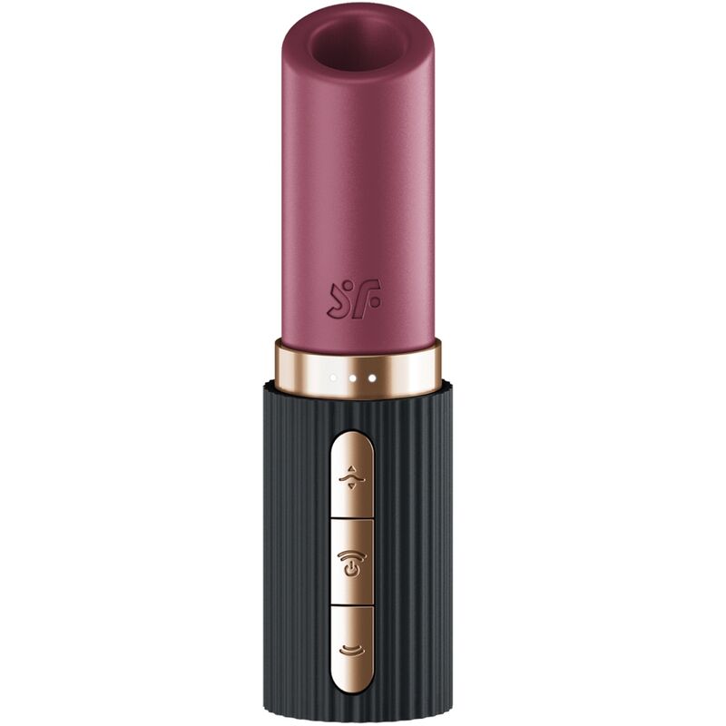 SATISFYER - PRO 2 KISS WAVE CLITORAL STIMULATOR GARNET / BLACK