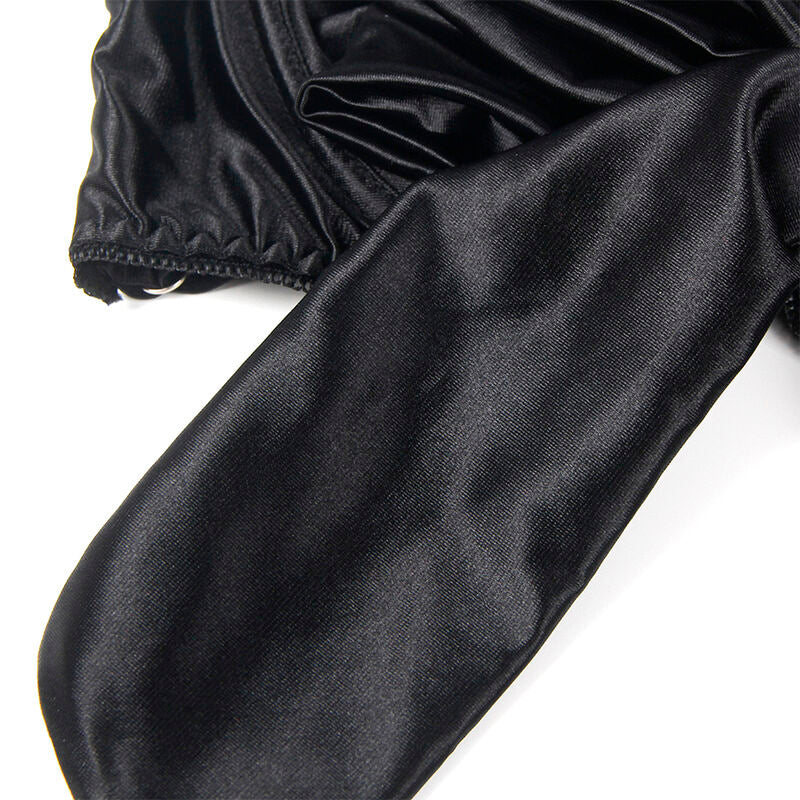 SUBBLIME - 955205 BRA AND PANTY SET WITH ADJUSTABLE BLACK BOW L/XL