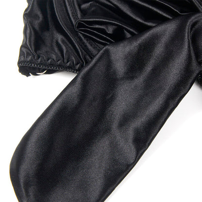 SUBBLIME - 955205 BRA AND PANTY SET WITH ADJUSTABLE BLACK BOW L/XL