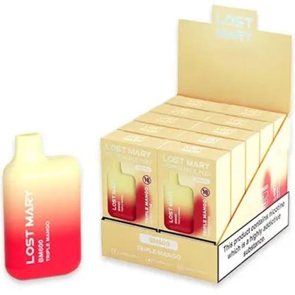 LOST MARY - BM600 NICOTINE VAPE 2% DISPOSABLE, TRIPLE MANGO