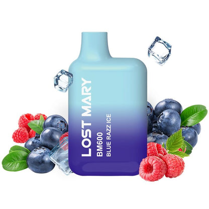 LOST MARY - BM600 NICOTINE VAPE 2% DISPOSABLE BLUE RAZZ ICE