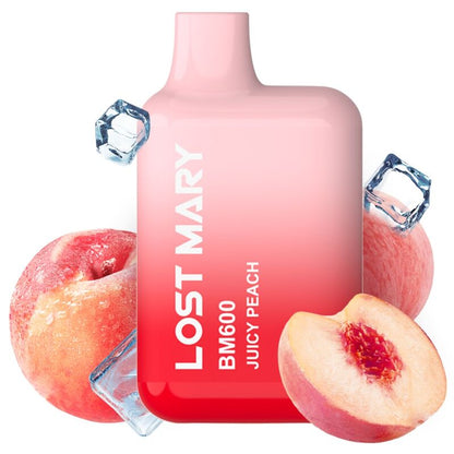 LOST MARY - BM600 NICOTINE VAPER 2% DISPOSABLE, JUICY PEACH