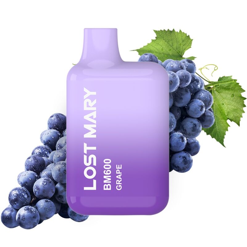 LOST MARY - BM600 NICOTINE VAPE 2% DISPOSABLE GRAPE