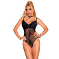 SUBBLIME - 955618 LACE BODYSUIT WITH CROTCH CLOSURE BLACK S/M