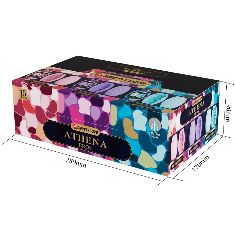 PRETTY LOVE - ATHENA EROS PACK 15 DIFFERENT MALE MASTURBATORS