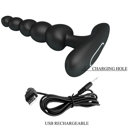 PRETTY LOVE - CORBAN ANALVIBRATOR 10 VIBRATIONEN SCHWARZ
