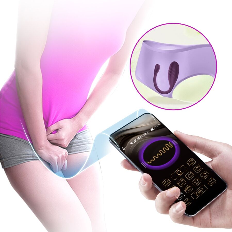 PRETTY LOVE - LEVIATHAN APP-GESTEUERTER VIBRATOR LILA
