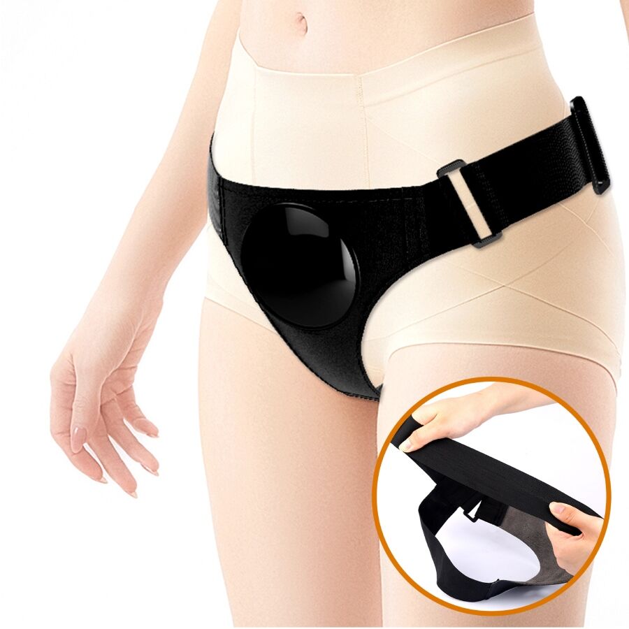 PRETTY LOVE - UNIVERSAL HARNESS STRAP-ON WITH VIBRATING AND SQUIRTING DILDO 15.5 CM MULATO