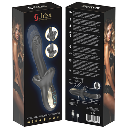 IBIZA – POWERFUL VIBRATOR WITH THRUSTING AND NIPPING EFFECT