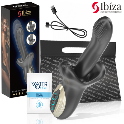 IBIZA – POWERFUL VIBRATOR WITH THRUSTING AND NIPPING EFFECT