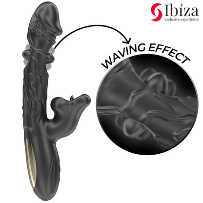 IBIZA - VIBRATOR AND CLITORAL STIMULATOR WITH BITING AND ROTATION EFFECT
