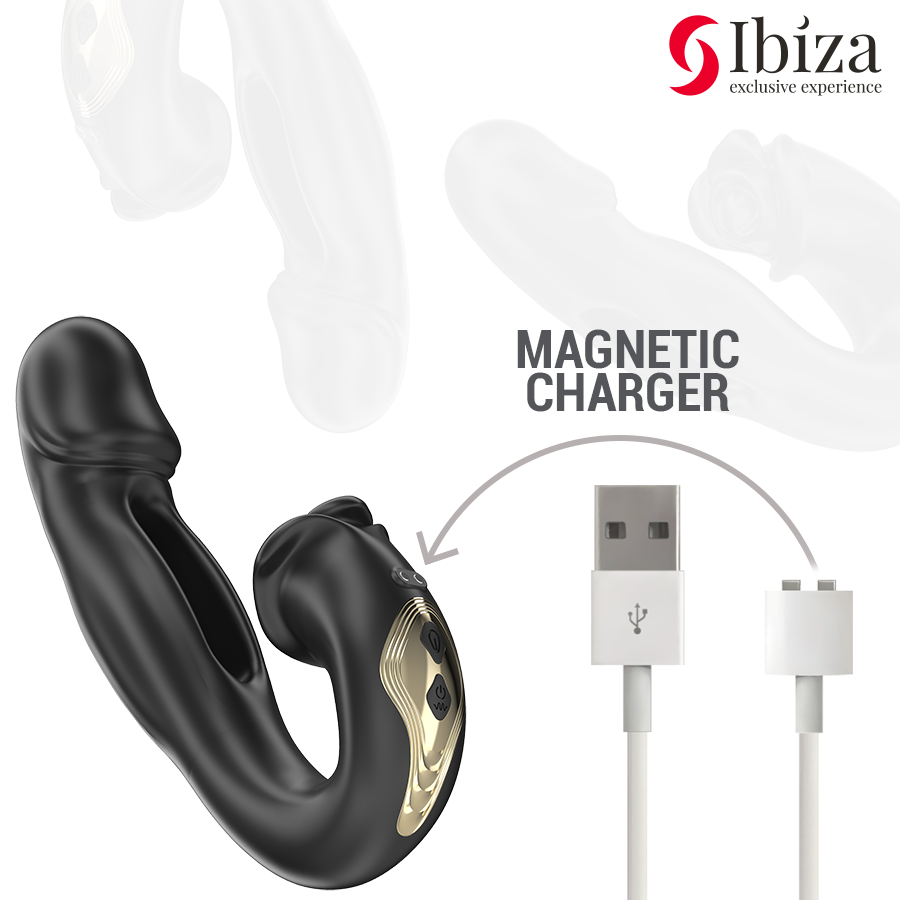 IBIZA - ROSE VIBRATOR SNAP EFFECT AND CLITORIS STIMULATOR