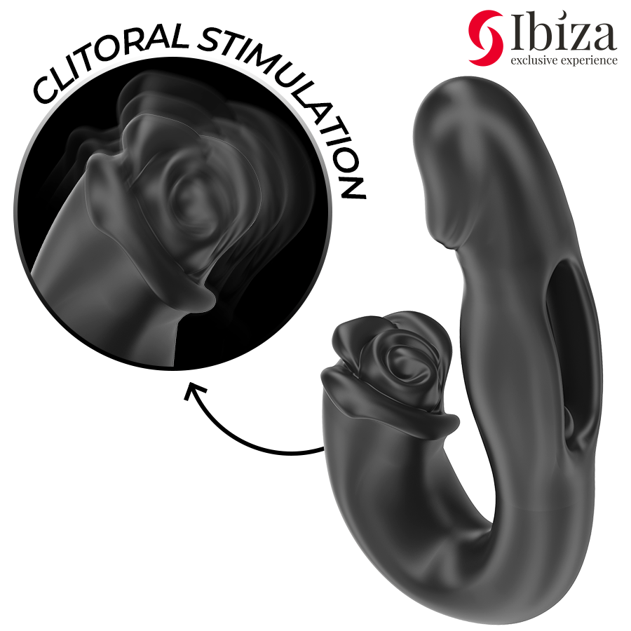 IBIZA - ROSE VIBRATOR SNAP EFFECT AND CLITORIS STIMULATOR